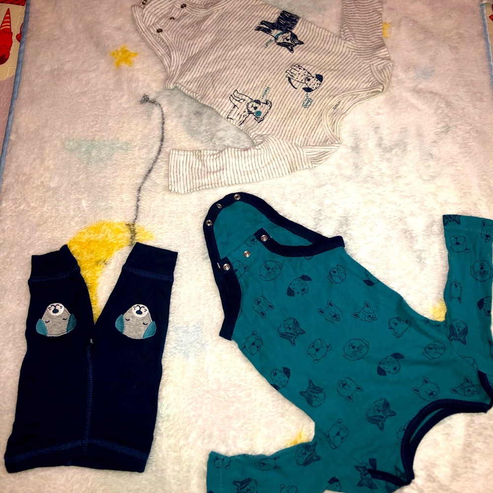 Carter’s Animal print set unisex (3months)